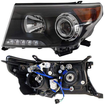 Фара TOYOTA LAND CRUISER 200 07-15 черная Brownstone <b>SAT ST-212-11U5BL</b>