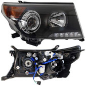 Фара TOYOTA LAND CRUISER 200 07-15 черная Brownstone <b>SAT ST-212-11U5BR</b>