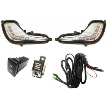 Фара противотуманная HYUNDAI SOLARIS 10-14 комплект диодные <b>SAT ST-221-20S1DP</b>