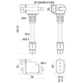 Катушка зажигания FR NISSAN CEFIRO A32 VQ20DE / VQ25DE / VQ30DE 94-98 (3) <b>SAT ST-22448-31U05</b>
