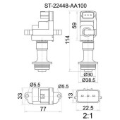 Катушка свечи NISSAN RB20DE / RB25DE#, C35 / R34 / Y34 97- <b>SAT ST-22448-AA100</b>