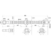 Шланг тормозной передний (Таиланд) SUBARU FORESTER / LEGACY / OUTBACK 95- прав. <b>SAT ST-26550-FC010</b>