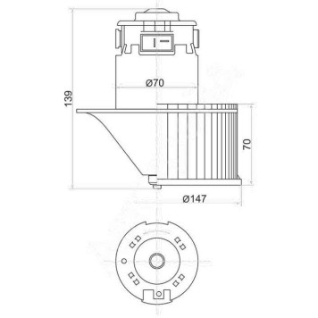 Мотор отопителя салона NISSAN X-TRAIL T30 00-07 (RHD) <b>SAT ST-27225-8H300</b>-1