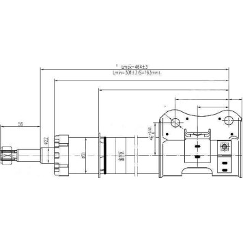 Стойка передняя SUZUKI ESCUDO / VITARA / SIDEKICK / X-90 88-98 лев. <b>SAT ST-41602-79E20</b>