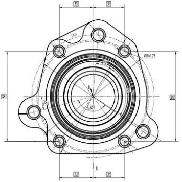 Полуступица задн. HONDA CR-V 96-01 (левый руль) прав. <b>SAT ST-42200-S10-A01</b>