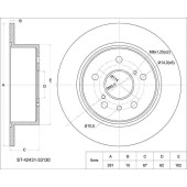 Диск тормозной зад TOYOTA CAMRY #V40 / #V50 06- <b>SAT ST-42431-33130</b>