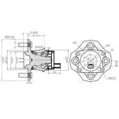 Ступичный узел RR TOYOTA VITZ / PLATZ / FUN CARGO / IST 99-05 (c ABS) <b>SAT ST-42450-0D030</b>