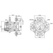 Ступичный узел RR TOYOTA COROLLA / FIELDER / RUNX / ALLEX 2WD 00- <b>SAT ST-42450-12051</b>