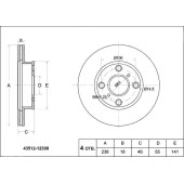 Диск тормозной перед TOYOTA COROLLA AE110 / EE111 <b>SAT ST-43512-12330</b>