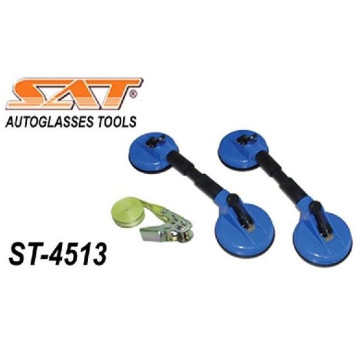 Комплект двойных присосок (2шт) + фиксирующий ремень (грузоподъемность 30 кг) <b>SAT ST-4513</b>