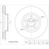 Диск тормозной передний HONDA Odyssey RA6 / 7 99-03, Accord 2.2 CL1 EuroR <b>SAT ST-45251-S1A-E20</b>