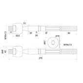 Тяга рулевая TOYOTA DYNA,TOYOACE 99-04 <b>SAT ST-45503-39195</b>