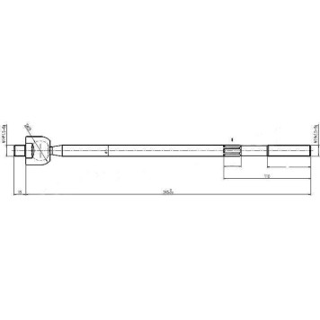 Тяга рулевая TOYOTA BB / CALDINA / CARINA / CORONA / ECHO / GAIA / IPSUM / IST / NADIA / RAUM / VITZ / YARIS 4WD 92-05 <b>SAT ST-45503-59055</b>