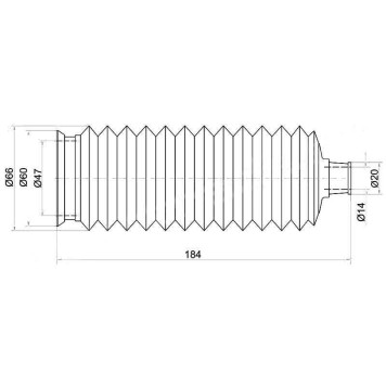 Пыльник рулевой рейки VOLKSWAGEN POLO RUS 09- / TOYOTA COROLLA / RAV4 95- лев.=прав. <b>SAT ST-45535-12100</b>