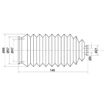 Пыльник рулевой рейки TOYOTA CAMRY / VISTA 94-98 лев.=прав. <b>SAT ST-45535-20050</b>