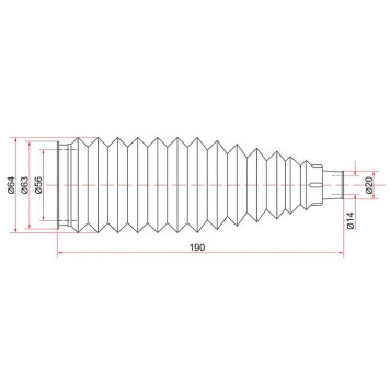 Пыльник рулевой рейки TOYOTA CELICA / COROLLA / RUNX / ALLEX / FIELDER / OPA / VISTA / ARDEO 99- лев.=прав. <b>SAT ST-45535-32070</b>