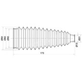 Пыльник рулевой рейки TOYOTA IPSUM / VOXY 01- лев.=прав. <b>SAT ST-45535-44010</b>