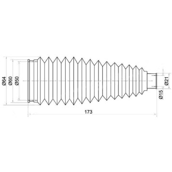 Пыльник рулевой рейки TOYOTA IPSUM / VOXY 01- лев.=прав. <b>SAT ST-45535-44010</b>