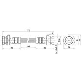 Шланг тормозной передний (Таиланд) NISSAN ATLAS / CONDOR 81- лев.=прав. <b>SAT ST-46204-89922</b>