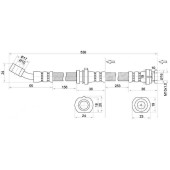 Шланг тормозной передний (Таиланд) NISSAN BLUEBIRD / AVENIR / PRIMERA 91-97 лев.=прав. <b>SAT ST-46210-0E100</b>