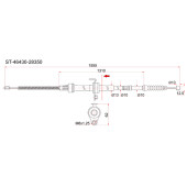Трос ручника TOYOTA TownAce Noah 2WD CR4# / SR4# 98-, - лев. <b>SAT ST-46430-28350</b>