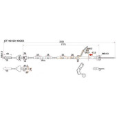 Трос ручника TOYOTA Kluger ACU / MCU20, 2WD - лев. <b>SAT ST-46430-48050</b>