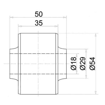 Сайлентблок крепления RR лыжи TOYOTA LAND CRUISER 90- LJ72 <b>SAT ST-48061-60030</b>