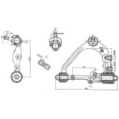 Рычаг верхний с шаров. TOYOTA HIACE / REGIUSACE 05- 2WD лев. <b>SAT ST-48067-29215</b>