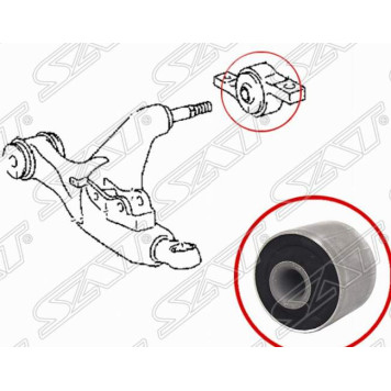 Сайлентблок переднего нижнего рычага задний (Без крепления) TOYOTA MARK X 04-09 / MARK X 09- / CROWN 08- <b>SAT ST-48076-30020</b>