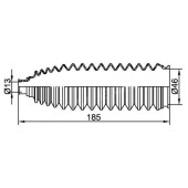 Пыльник рулевой рейки NISSAN ALMERA / QASHQA / TEANA / X-TRAIL 00- прав. <b>SAT ST-48203-4M525</b>