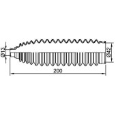 Пыльник рулевой рейки NISSAN ALMERA / QASHQA / TEANA / X-TRAIL 00- лев. / MAZDA DEMIO 96-02 лев.=прав. <b>SAT ST-48204-4M525</b>