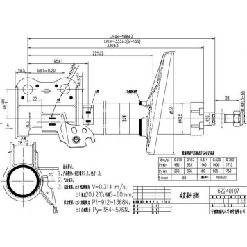 Стойка передняя TOYOTA CARINA / CALDINA / CORONA 92-02 прав. <b>SAT ST-48510-29395</b>