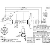 Стойка передняя TOYOTA COROLLA / FIELDER / ALLEX / RUNX / SPACIO / WILL VS 00-08 / WISH 03-09 прав. <b>SAT ST-48510-80015</b>