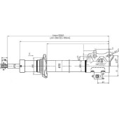 Стойка передняя TOYOTA PASSO / DAIHATSU BOON 04- лев.=прав. <b>SAT ST-48510-B1010</b>