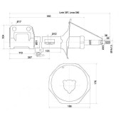 Стойка передняя TOYOTA AVENSIS 03-08 лев. <b>SAT ST-48520-09A70</b>