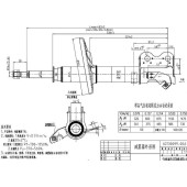 Стойка передняя TOYOTA COROLLA / SPRINTER / SPACIO / CARIB / LVN / CRE / TRN / MRN 91-02 лев. <b>SAT ST-48520-12630</b>