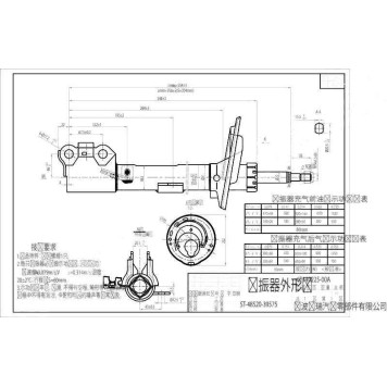 Стойка передняя TOYOTA CAMRY / WINDOM / LEXUS ES300 03-06 лев. <b>SAT ST-48520-39575</b>