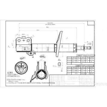 Стойка передняя TOYOTA IPSUM / GAIA / PICNIC / NADIA 96-01 лев. <b>SAT ST-48520-80060</b>