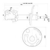Стойка передняя TOYOTA COROLLA / AURIS / RUMION 07- лев. <b>SAT ST-48520-80144</b>