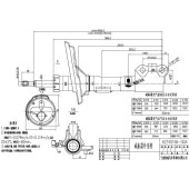 Стойка передняя TOYOTA HARRIER / KLUGER / HIGHLANDER / LEXUS RX330 / 350 / 400 03-09 лев. <b>SAT ST-48520-A9220</b>