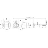 Амортизатор задний TOYOTA AVENSIS 03-08 лев.=прав. <b>SAT ST-48530-09E60</b>