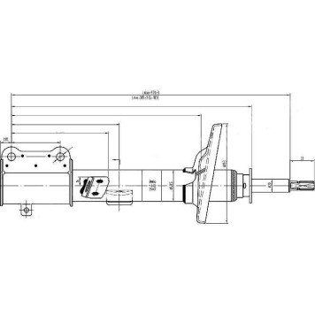 Стойка задняя TOYOTA COROLLA / LEVIN / SPRINTER / TRUENO87-92 прав. <b>SAT ST-48530-12220</b>