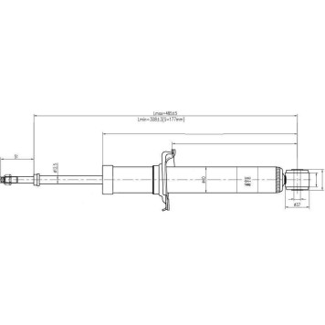Стойка задняя TOYOTA RAUM 97-03 лев.=прав. <b>SAT ST-48530-49085</b>
