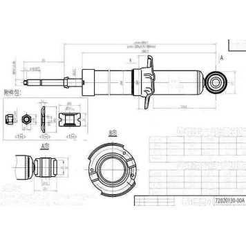 Стойка задняя TOYOTA VITZ / PLATZ / YARIS / ECHO / FUN CARGO 99-06 4WD лев.=прав. <b>SAT ST-48530-59395</b>-1