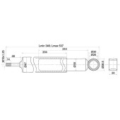 Амортизатор задний TOYOTA CARINA / CORONA / COROLLA / SPRINTER 87-02 лев.=прав. <b>SAT ST-48531-80181</b>