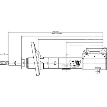 Стойка задняя TOYOTA COROLLA / LEVIN / SPRINTER / TRUENO87-92 лев. <b>SAT ST-48540-12260</b>