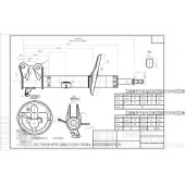 Стойка задняя TOYOTA CAMRY 01-06 4WD лев. <b>SAT ST-48540-39385</b>