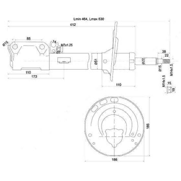 Стойка задняя TOYOTA CAMRY / WINDOM / LEXUS ES300 03-06 (пружина бочка) лев. <b>SAT ST-48540-39495</b>