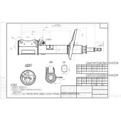 Стойка задняя TOYOTA HARRIER / LEXUS 97-03 2WD лев. <b>SAT ST-48540-49055</b>