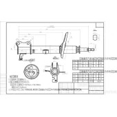 Стойка задняя TOYOTA HARRIER / LEXUS RX300 / KLUGER / HIGHLANDER 98-07 4WD лев. <b>SAT ST-48540-49065</b>